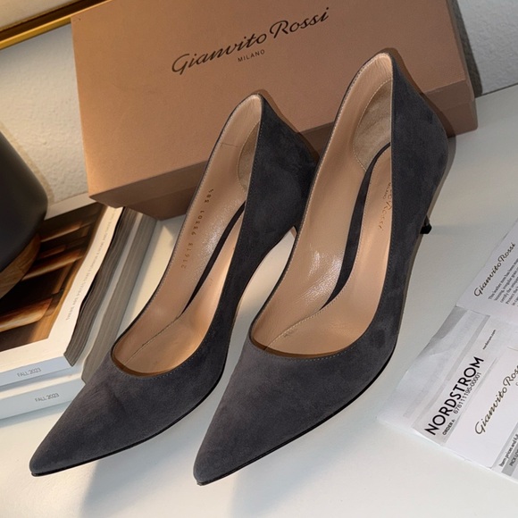 Gianvito Rosi Pointed Roe Pump Size 38.5 - Picture 3 of 17